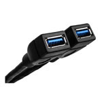 Silverstone USB 3.0 Header to 2x USB 3.0 - 12cm
