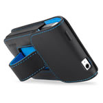 F8Z636tt Leather Case for iPhone 4/4S with kickout stand