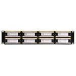 CAT6 48 port patch Panel for 19" rackmount