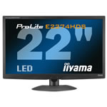 22" IIyama E2274HDS LED Full HD Monitor DVI/HDMI