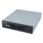 Front 3.5" USB 2.0 Electronic ID and Smart Card Reader inc 7 port Mem card reader - Akasa AK-ICR-09