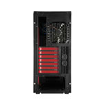 Sharkoon T28 Black Mid Tower Case with Red Interior with Side Window No PSU
