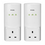 D-Link Gigabit Lan Ready Homeplug Twin Pack from D-Link DHP-P501AV/B