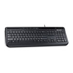 MS Wired Keyboard 600 Spill Resistant Black Keyboard USB Multimedia