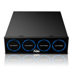 Xclio Touch Fan Control Kit with 2 x 120mm Quiet Blade Fans (Blue LED)