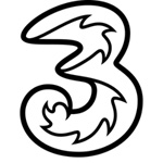 3 (Three) Mobile Broadband 35065 3G SIM with Pay As You Go with 1GB Included
