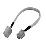 Phobya Extension 8-Pin or EPS12V 45cm - UV White