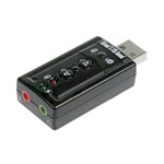 Xclio External 7.1Ch USB Sound Card Adaptor with Dual 3.5mm Jacks