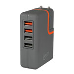 Arctic 4 Port USB Charger Fast 2.1a Fast Charge Support with UK/EU/US Plug Support