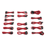 Corsair Professional Series Gold AX1200 Individually Sleeved Cables Red