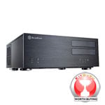 Silverstone Grandia Desktop Aluminum HTPC Case - Black