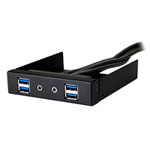 Silverstone FP32B-E 3.5" Black Front IO Module