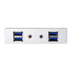 Silverstone FP32S-E 3.5" Silver Front IO Module with USB 3.0