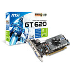 MSI GeForce GT 620 Low Profile Compatible Graphics Card - 1GB