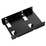 Silverstone SST-SDP08B 3.5" to 2x2.5" Bay Converter for 2.5" HDD or SSD - Black