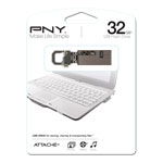 PNY Transformer Attache 32GB USB Silver Metal Pendrive