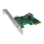 Lycom PE-123i AHCI SATA III -6Gbps 4Ports SFF-8087 Internal Mini-SAS Low Profile PCIe Host Adapter