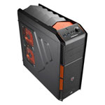 Aerocool X-Predator X1 Evil All Black Gaming Case 120mm Orange LED Quiet Fan w/o PSU Aerocool X-Predator X1 Evil All Black Gaming Case 120mm Orange LED Quiet Fan w/o PSU