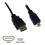 3m Scan HDMI v1.4 Cable - HDMI (Male) to Micro HDMI (Male), 3D + Ethernet, Black 3m Scan HDMI v1.4 Cable - HDMI (Male) to Micro HDMI (Male), 3D + Ethernet, Black