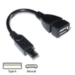 USB to Micro USB Cable Adaptor attach USB HDD devices for use with Android phones / tablets