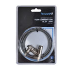 Forward FASLK03NAE Lock with Twin Locks 4 Digit at Either End 2M Cable PC/Laptop/Monitors/Projectors