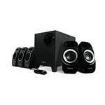 Creative T6300 5.1 Surround Speaker System with Sub Woofer 57W RMS & Wired Remote PC/Mac Creative T6300 5.1 Surround Speaker System with Sub Woofer 57W RMS & Wired Remote PC/Mac