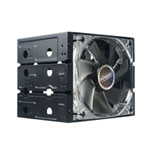 Akasa C31 5.25" Expansion Bay HDD Adaptor for 4x 3.5" HDD in Three 5.25" Bays