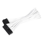 Silverstone 30cm 24-pin to 24-pin Braided Extension Power Cable - White