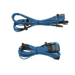 Individually Sleeved PSU DC Cable Kit,Type 3 (Gen 2), for AXi, AX, HX, RM, TXM - BLUE