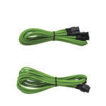 Individually Sleeved PSU DC Cable Kit,Type 3 (Gen 2), for AXi, AX, HX, RM, TXM - GREEN