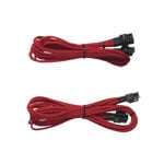 Individually Sleeved PSU DC Cable Kit,Type 3 (Gen 2), for AXi, AX, HX, RM, TXM - RED