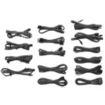 Corsair Individually Sleeved PSU DC Cable Kit,Type 3 (Gen 2), for AXi, AX, HX, RM, TXM - METALLIC GRAPHITE Corsair Individually Sleeved PSU DC Cable Kit,Type 3 (Gen 2), for AXi, AX, HX, RM, TXM - METALLIC GRAPHITE