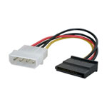 StarTech 6in 4 Pin Molex to SATA Power Adaptor Cable