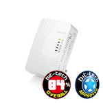 ZyXEL PLA4231 3 in 1 Powerline N300 WiFi Extender & 500Mbps Homeplug 2xEthernet Ports AV Ready