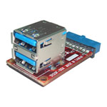 Lycom 19 Pin Motherboard USB 3.0 Header to 2x USB 3.0 A-type Female Port Adapter Upto 5 Gbps Lycom 19 Pin Motherboard USB 3.0 Header to 2x USB 3.0 A-type Female Port Adapter Upto 5 Gbps