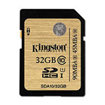 32GB Kingston SDHC Memory Card, Class 10, UHS-I Class 1 (U1), 60MB/s Read, 35MB/s Write 32GB Kingston SDHC Memory Card, Class 10, UHS-I Class 1 (U1), 60MB/s Read, 35MB/s Write