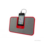 Cygnett CentreStage Red Speaker Stand for iPhones, iPods & Most Mobile Phones & MP3 Players
