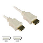 1m Scan HDMI v1.4 Cable - HDMI (Male) to HDMI (Male), 3D + Ethernet, White 1m Scan HDMI v1.4 Cable - HDMI (Male) to HDMI (Male), 3D + Ethernet, White