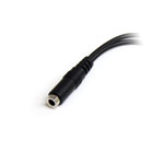 StarTech.com 3.5mm 4-Pin to 2x 3-Pin 3.5mm Headset Splitter