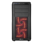 Corsair 230T Mid Tower Case - Black with Red LED