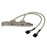 StarTech 2P USB A Female Slot Plate Adapter