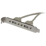 StarTech 2P USB A Female Slot Plate Adapter