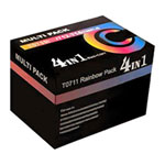 Epson Compatible TO1291-1294 Rainbow Set Inks, 1xBlack, 1xCyan, 1xMagenta, 1xYellow Cartridges Epson Compatible TO1291-1294 Rainbow Set Inks, 1xBlack, 1xCyan, 1xMagenta, 1xYellow Cartridges