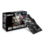 ASRock Intel H81 Pro R2.0 BTC Cypto Coin Mining ATX Motherboard