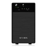 Dual Bay 3.5 inch HDD external Enclosure Box with JBOD from icybox IB-3620U3