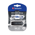 Verbatim 128GB Store 'n' Go USB 3.0 Performance Flash Drive Retractable Black