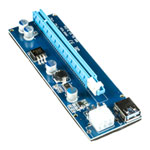 Bitcoin Cryptocurrency GPU Mining PCIe Riser Card USB Extension Kit