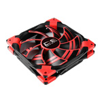 Aerocool DS Edition 12cm Red LED Fan Dual Material/Colour FDB Fan 12.1dBA