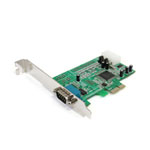 StarTech 1 Port Native PCI Express RS232 Serial DB-9 Adapter Card with 16550 UART (Low Profile Bracket incl.) StarTech 1 Port Native PCI Express RS232 Serial DB-9 Adapter Card with 16550 UART (Low Profile Bracket incl.)