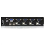 StarTech 4 Port VGA USB KVM Switch with Hub
